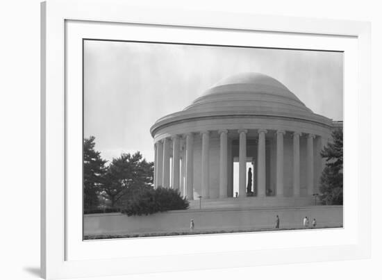 Jefferson Memorial with Profile of Statue of Jefferson-GE Kidder Smith-Framed Photographic Print