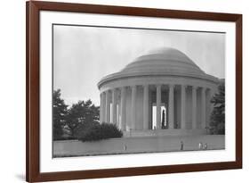 Jefferson Memorial with Profile of Statue of Jefferson-GE Kidder Smith-Framed Photographic Print