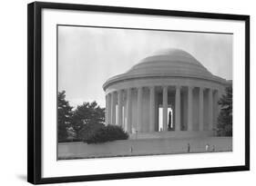 Jefferson Memorial with Profile of Statue of Jefferson-GE Kidder Smith-Framed Photographic Print