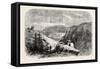 Jefferson's Rock, Harper's Ferry, Virginia, USA, 1870s-null-Framed Stretched Canvas