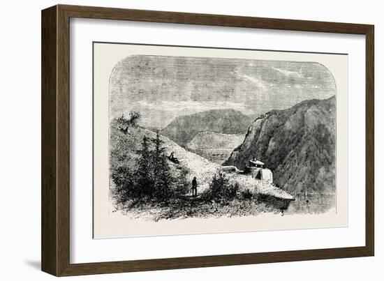 Jefferson's Rock, Harper's Ferry, Virginia, USA, 1870s-null-Framed Giclee Print