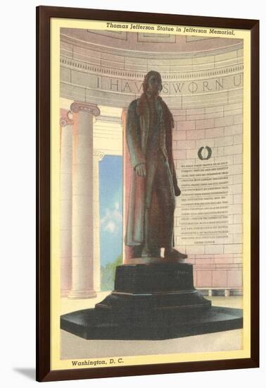 Jefferson Statue, Washington D.C.-null-Framed Art Print