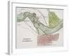 Jeffersonville, Indiana: Map-null-Framed Giclee Print