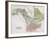 Jeffersonville, Indiana: Map-null-Framed Giclee Print