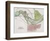 Jeffersonville, Indiana: Map-null-Framed Premium Giclee Print