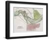 Jeffersonville, Indiana: Map-null-Framed Premium Giclee Print