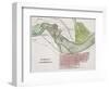 Jeffersonville, Indiana: Map-null-Framed Premium Giclee Print