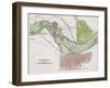 Jeffersonville, Indiana: Map-null-Framed Giclee Print