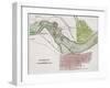 Jeffersonville, Indiana: Map-null-Framed Giclee Print