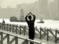 Tai Chi Practiced Along Victoria Harbor, Hk, China-Jeffrey Rotman-Photographic Print