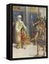 Jehoiada brought out Joash-Charles Edmund Brock-Framed Stretched Canvas