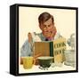 Jello, Cooking Recipes Books Jell-O, USA, 1950-null-Framed Stretched Canvas