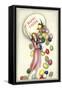 Jelly Beans Falling from Egg-null-Framed Stretched Canvas