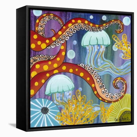 Jelly Fish-Carla Bank-Framed Stretched Canvas