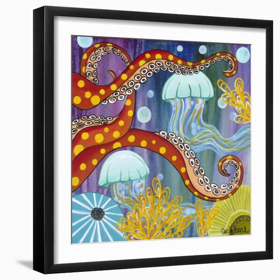 Jelly Fish-Carla Bank-Framed Giclee Print