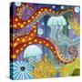 Jelly Fish-Carla Bank-Stretched Canvas