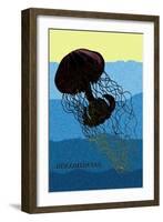 Jellyfish: Discomedusae-Ernst Haeckel-Framed Art Print