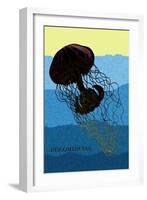 Jellyfish: Discomedusae-Ernst Haeckel-Framed Art Print