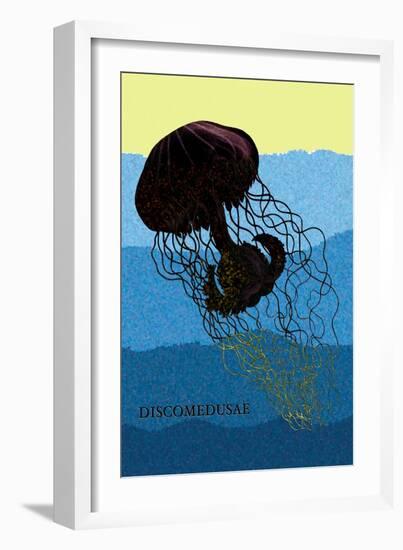 Jellyfish: Discomedusae-Ernst Haeckel-Framed Art Print