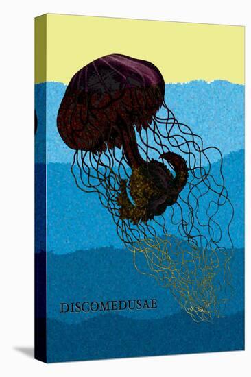 Jellyfish: Discomedusae-Ernst Haeckel-Stretched Canvas