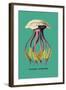 Jellyfish: Leonura Terminalis-Ernst Haeckel-Framed Art Print