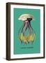 Jellyfish: Leonura Terminalis-Ernst Haeckel-Framed Art Print