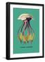 Jellyfish: Leonura Terminalis-Ernst Haeckel-Framed Art Print