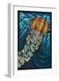 Jellyfish - Paper Mosaic-Lantern Press-Framed Art Print