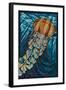 Jellyfish - Paper Mosaic-Lantern Press-Framed Art Print