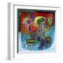 Jellyfish Party-Susse Volander-Framed Art Print