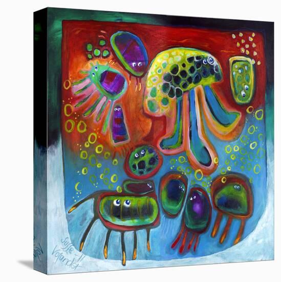Jellyfish Party-Susse Volander-Stretched Canvas