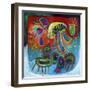 Jellyfish Party-Susse Volander-Framed Art Print