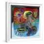 Jellyfish Party-Susse Volander-Framed Art Print