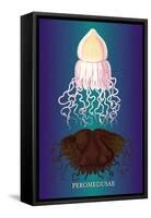 Jellyfish: Peromedusae-Ernst Haeckel-Framed Stretched Canvas