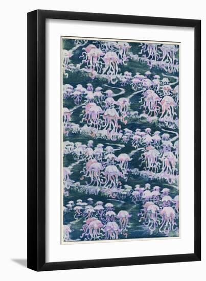 Jellyfish, Pink Design-null-Framed Art Print