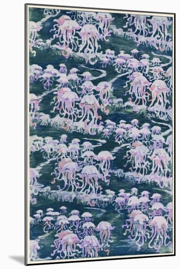 Jellyfish, Pink Design-null-Mounted Art Print