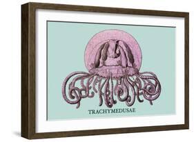 Jellyfish: Trachymedusae-Ernst Haeckel-Framed Art Print