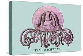 Jellyfish: Trachymedusae-Ernst Haeckel-Stretched Canvas