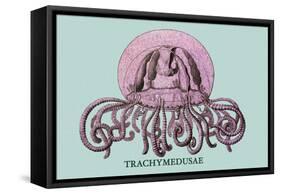 Jellyfish: Trachymedusae-Ernst Haeckel-Framed Stretched Canvas