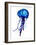 Jellyfish Watercolor Illustration. Painted Medusa Isolated on White Background, Underwater Wildlife-Anna Kutukova-Framed Art Print