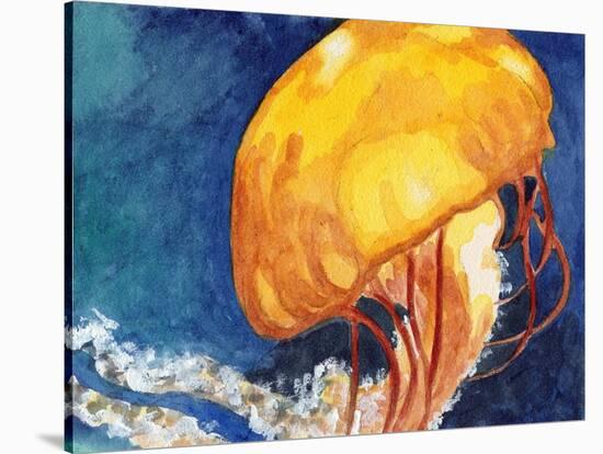 Jellyfish-Jennifer Redstreake Geary-Stretched Canvas