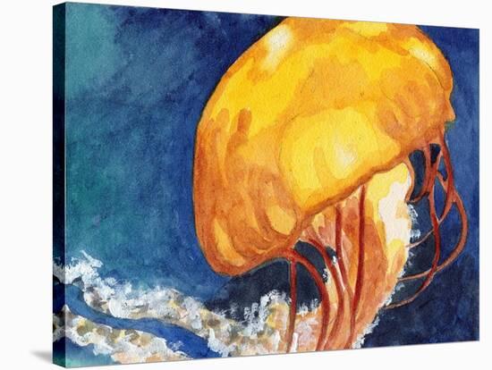 Jellyfish-Jennifer Redstreake Geary-Stretched Canvas