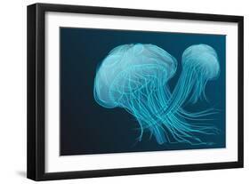 Jellyfish-Arkela-Framed Art Print