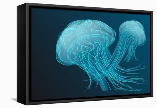 Jellyfish-Arkela-Framed Stretched Canvas