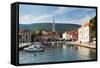 Jelsa Harbour, Hvar Island, Dalmatian Coast, Adriatic, Croatia, Europe-Matthew Williams-Ellis-Framed Stretched Canvas