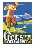 Crans, le plus beau Golf Alpin-JEM-Mounted Art Print