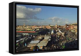 Jemaa El Fna, Medina, Marrakesh, Morocco, North Africa, Africa-Jochen Schlenker-Framed Stretched Canvas