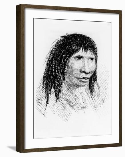 Jemmy Button, the Fuegian 'Adopted' by Fitzroy's Expedition, in 1834-null-Framed Giclee Print