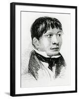 Jemmy Button, the Fuegian 'Adopted' by the Fitzroy Expedition, as He Appeared in 1833-null-Framed Giclee Print
