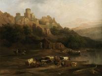 Paisaje Con Animales, Hacia 1844-Jenaro Perez Villaamil-Framed Stretched Canvas